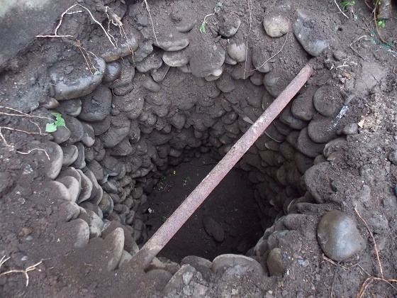 建物解体時に昔の井戸が見つかった