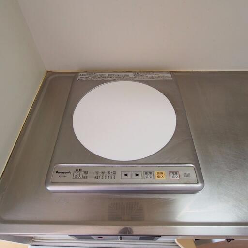 キッチンのIHコンロ 100Vのパナソニック製IHコンロ