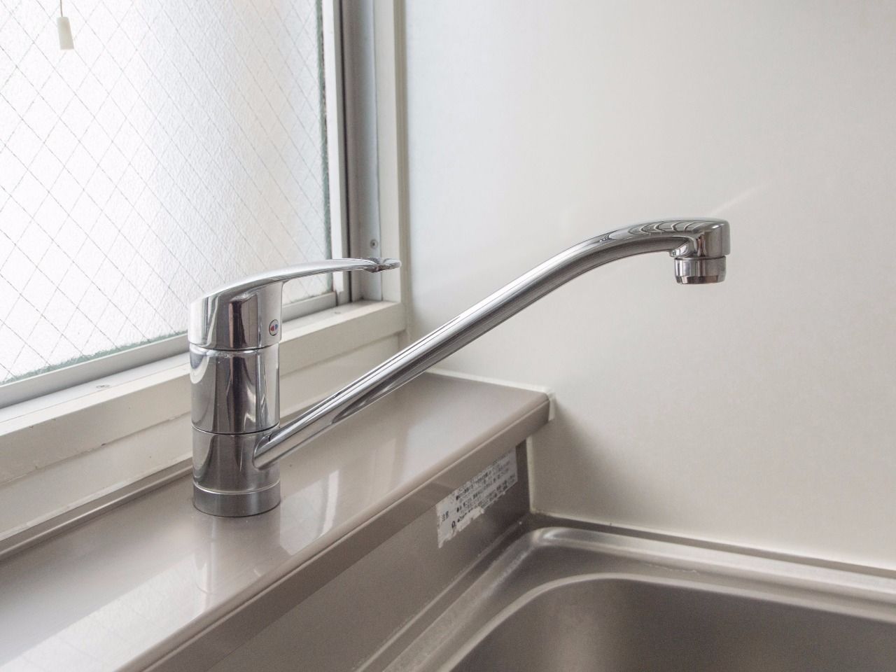 水量・水温の調節が簡単なワンレバー水栓を採用