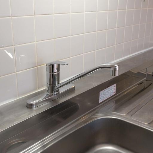 キッチン水栓 便利なワンレバー式混合水栓