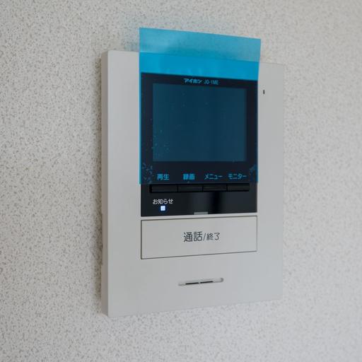 室内インターホン受話器 来訪者の姿がわかるモニター付