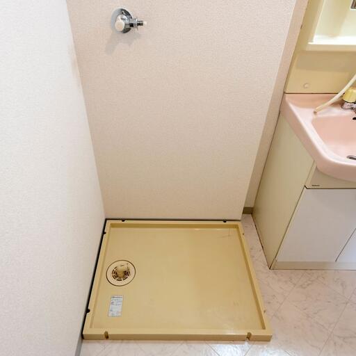 洗濯機置場 防水パンのある室内洗濯機置場