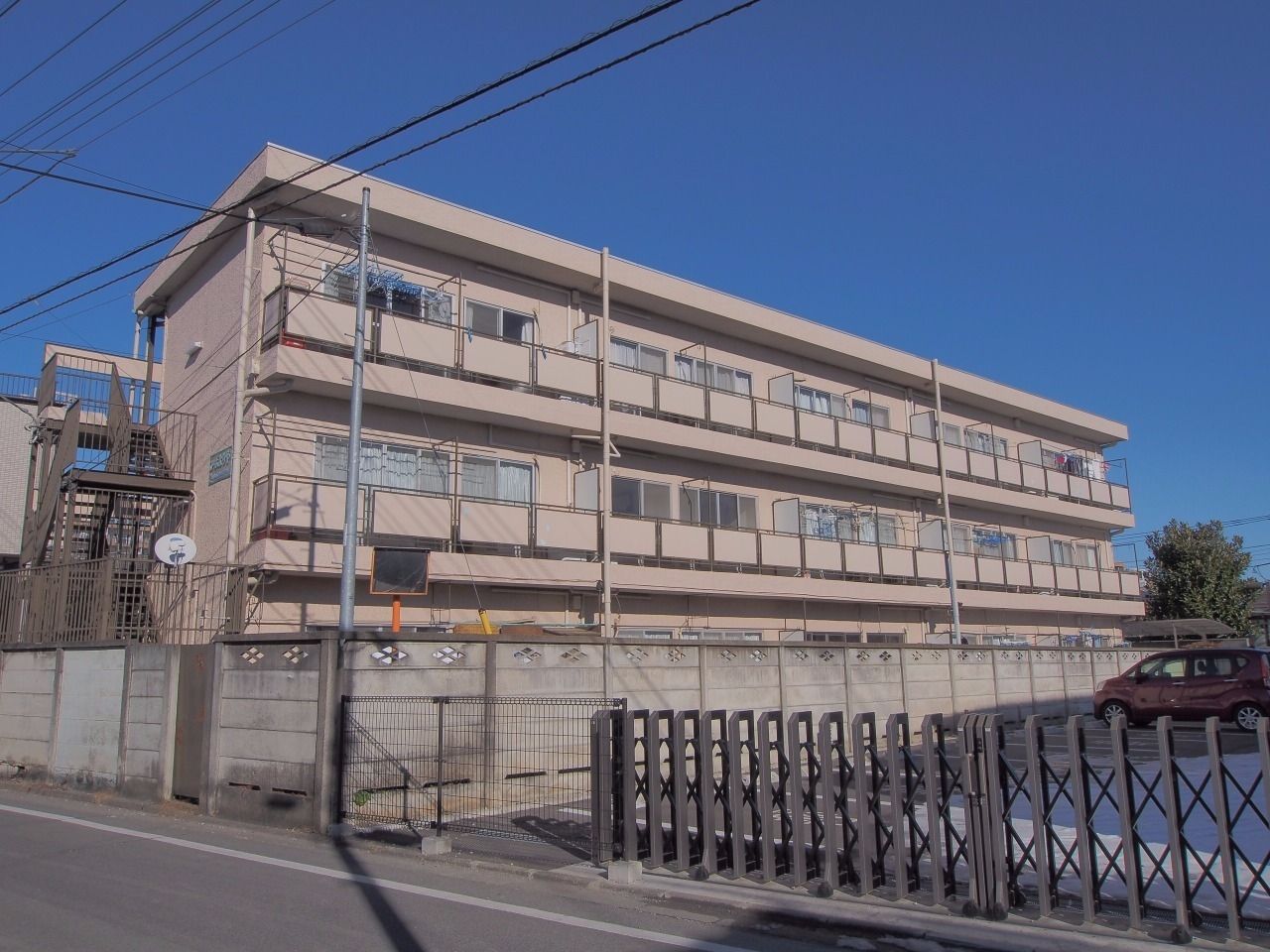 コーポよりや 外観 立川駅から徒歩10分の便利な立地