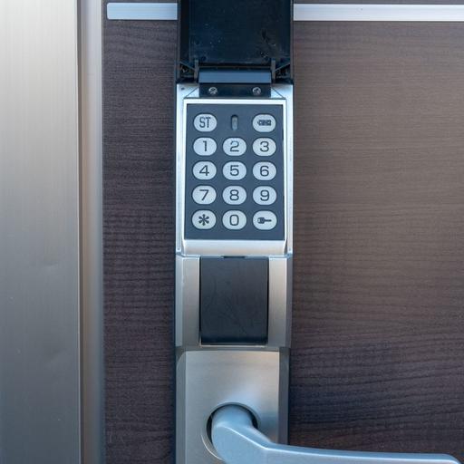 玄関のテンキー式ロック 8桁までの任意の番号を設定可能(アルファ社製 edロック)