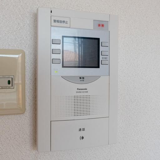 インターホン受話器 オートロックの操作盤も兼ねる室内受話器
