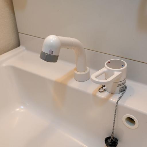 洗面水栓(シャワー付) 可動するシャワー水栓