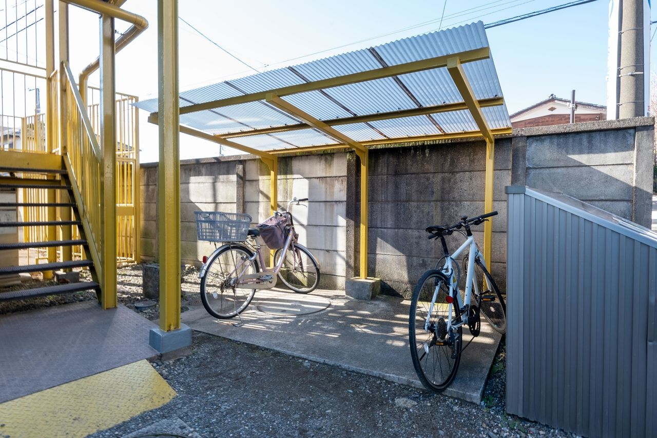 自転車置場 屋根のある自転車置場