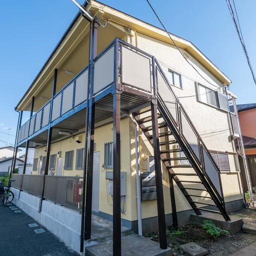 コーポユミ外観 周辺は落ち着いた住宅街で静かな環境