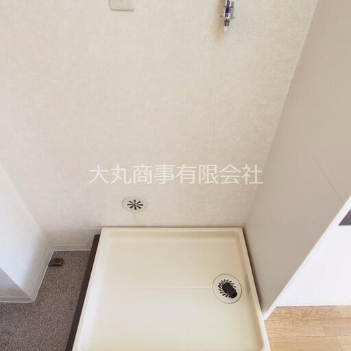 室内洗濯機置場 防水パンがあって安心