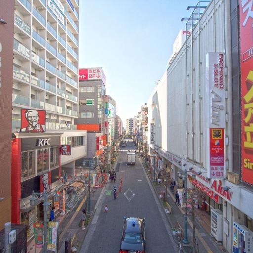 諏訪通り 立川南口の商店街