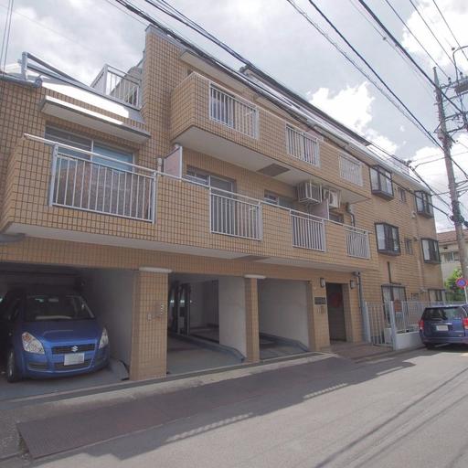 立川駅から徒歩11分のマンション三幸 外観タイル張りのお洒落なマンション