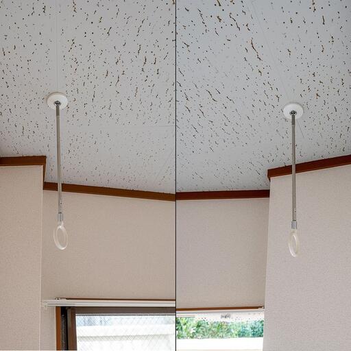 室内物干機 物干竿を通して使うホスクリーン
