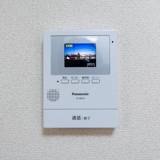 インターホン受話器(室内) 安心のモニター・録画機能付き