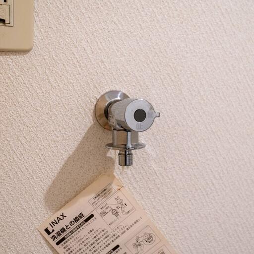 洗濯水栓 洗濯ホースの取付が簡単なワンタッチ式