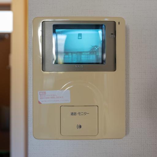 インターホン室内受話器 来訪者の姿を確認できるモニター付き