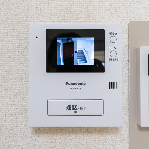 インターホン(室内) 来訪者の確認ができるモニター付