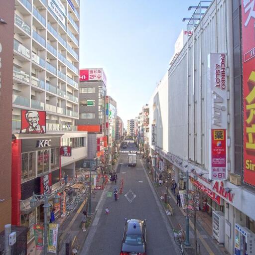 立川駅南口、諏訪通り 立川駅南口駅前の商店街