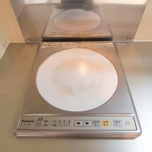 キッチンのIHコンロ ひとり暮らしに丁度よい、100VのIHコンロ