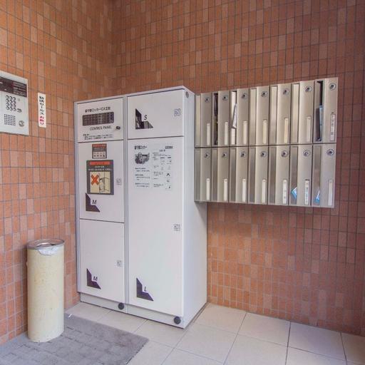 エントランスには宅配ボックスあり 不在時の宅配便の受取に便利な宅配ボックス