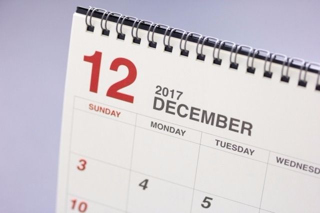 ◆12月：定休日のお知らせ◆
